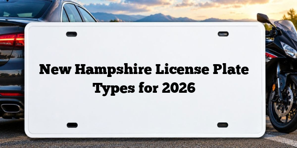 New Hampshire License Plate Types for 2026